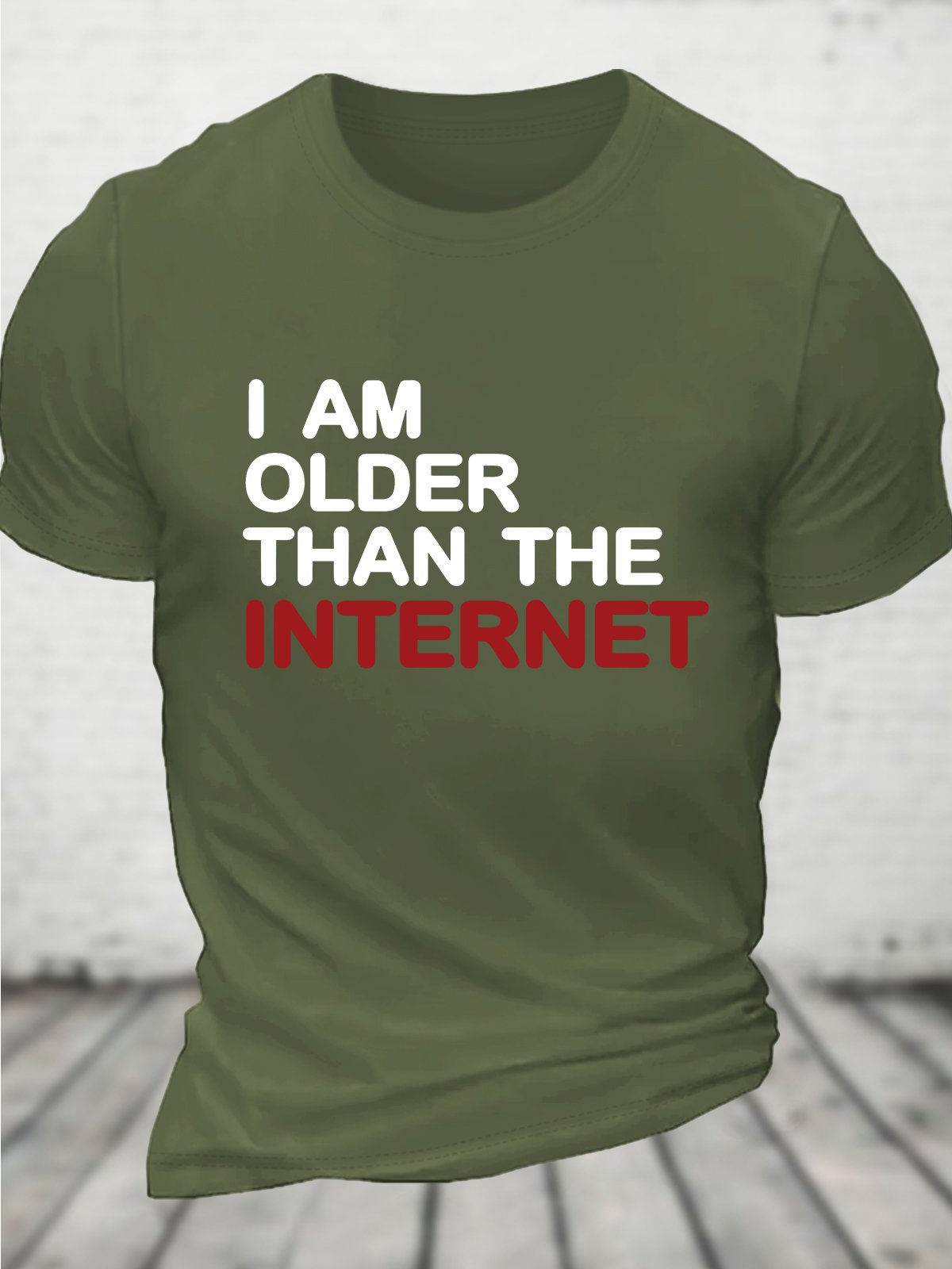 I Am Older Than The Internet Men's Cotton T-Shirt