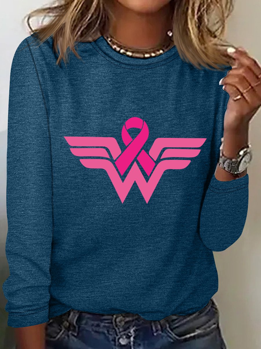 Breast Cancer Woman Long Sleeve Shirt