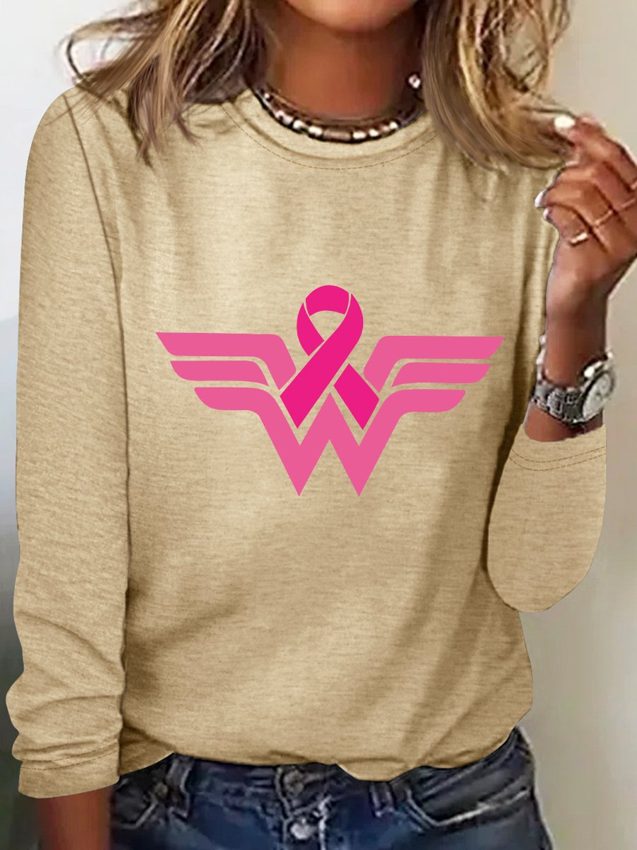 Breast Cancer Woman Long Sleeve Shirt