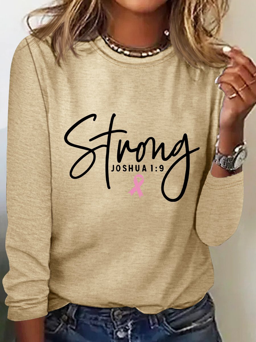 Breast Cancer Survivor Faith Long Sleeve Shirt