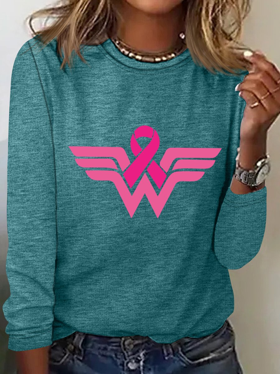 Breast Cancer Woman Long Sleeve Shirt