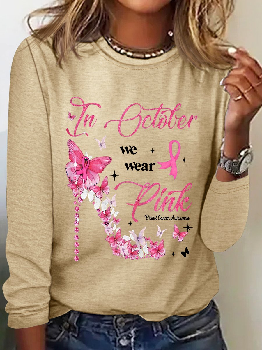 Breast Cancer Cancer Support Long Sleeve Shirt