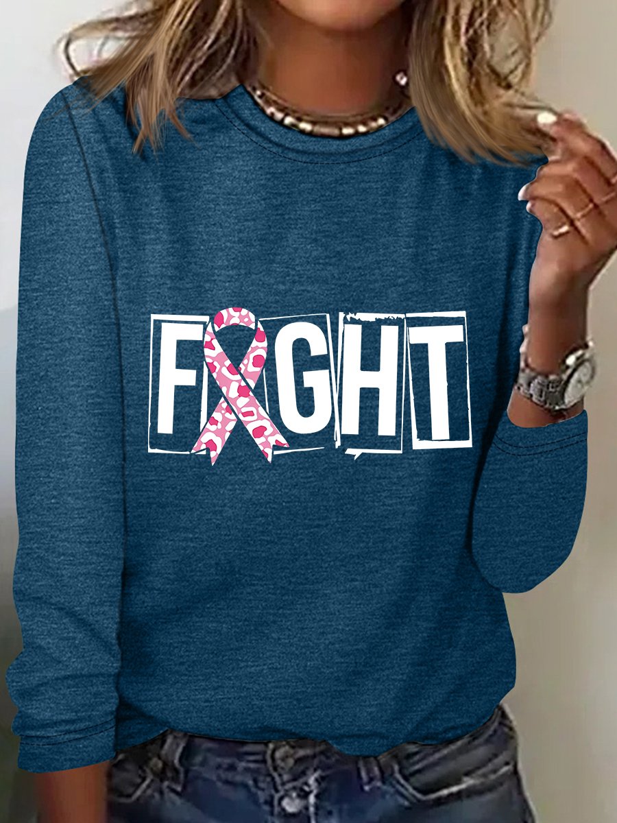 Breast Cancer Fight Cancer Long Sleeve Shirt