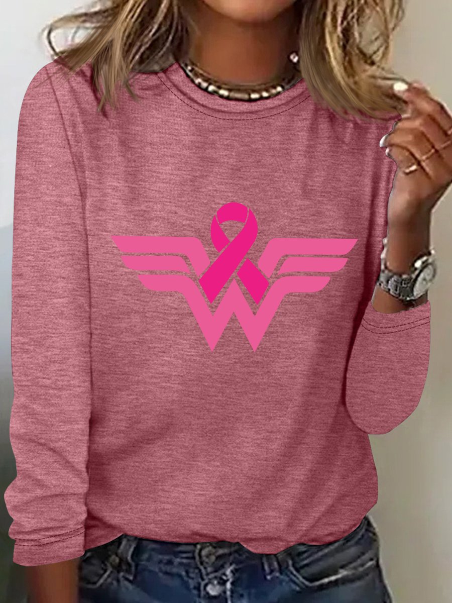 Breast Cancer Woman Long Sleeve Shirt