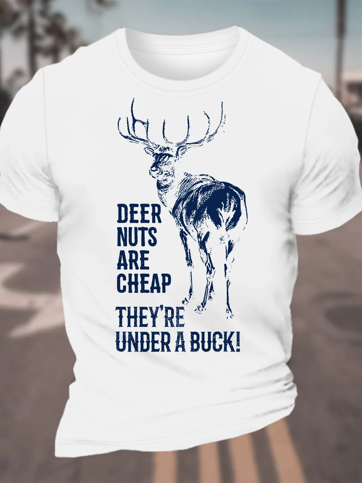 Hunting And Fishing Lovers Men's Cotton T-Shirt