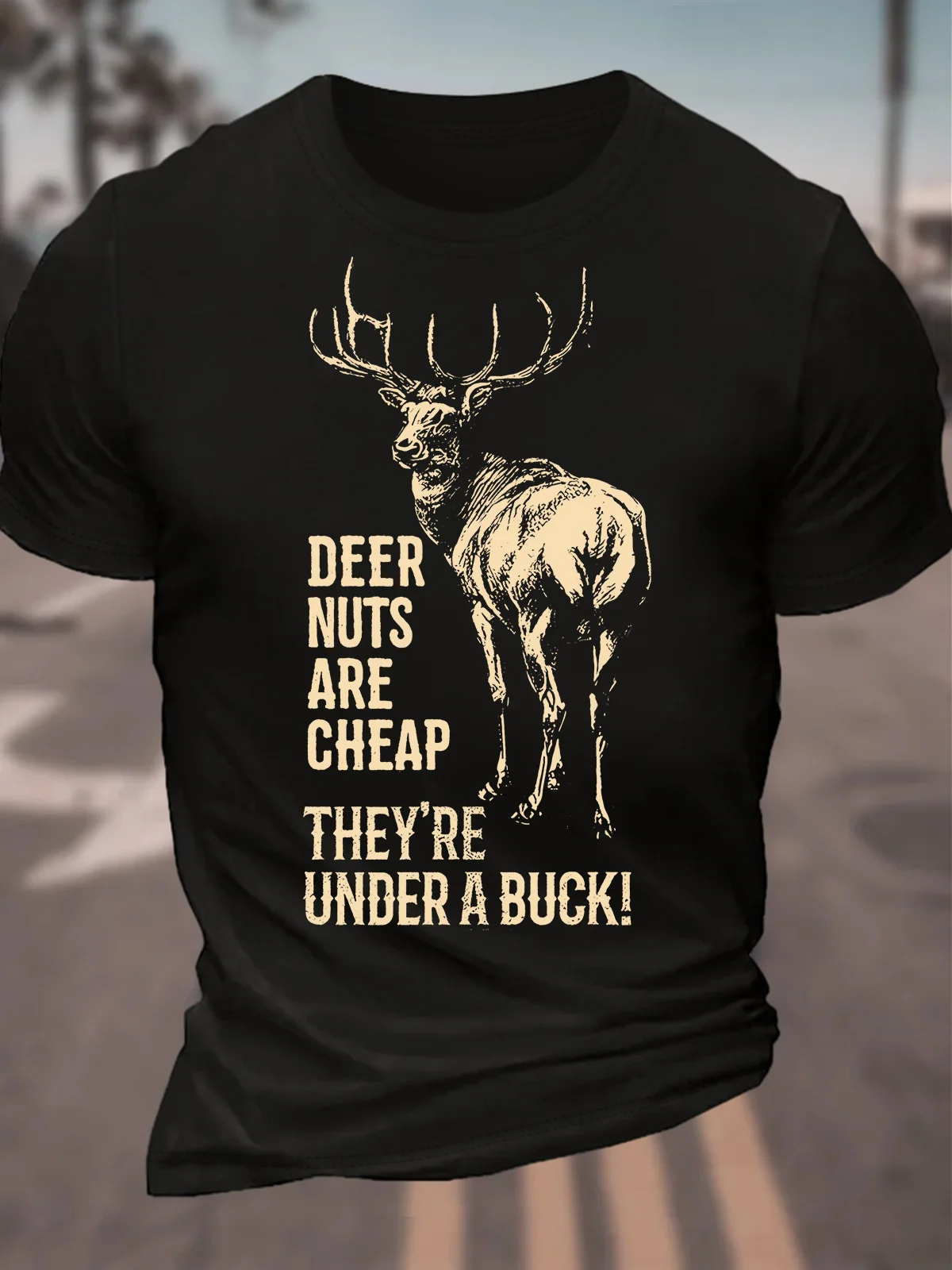 Hunting And Fishing Lovers Men's Cotton T-Shirt