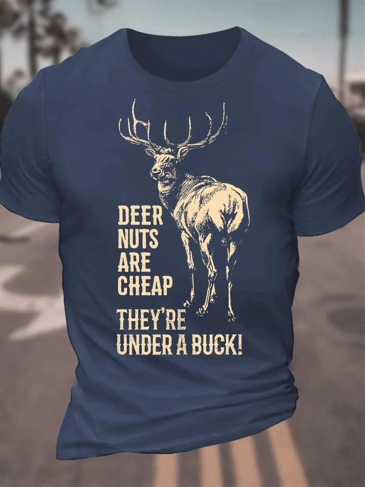 Hunting And Fishing Lovers Men's Cotton T-Shirt