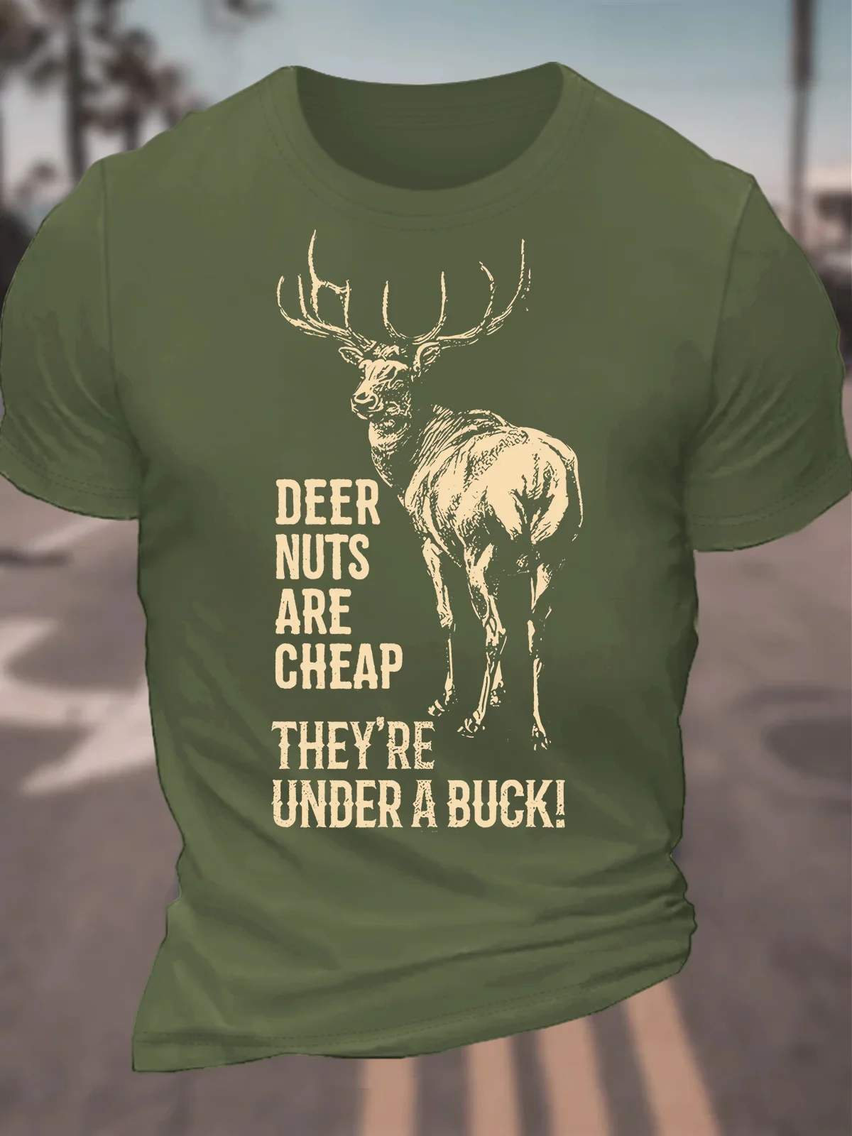 Hunting And Fishing Lovers Men's Cotton T-Shirt