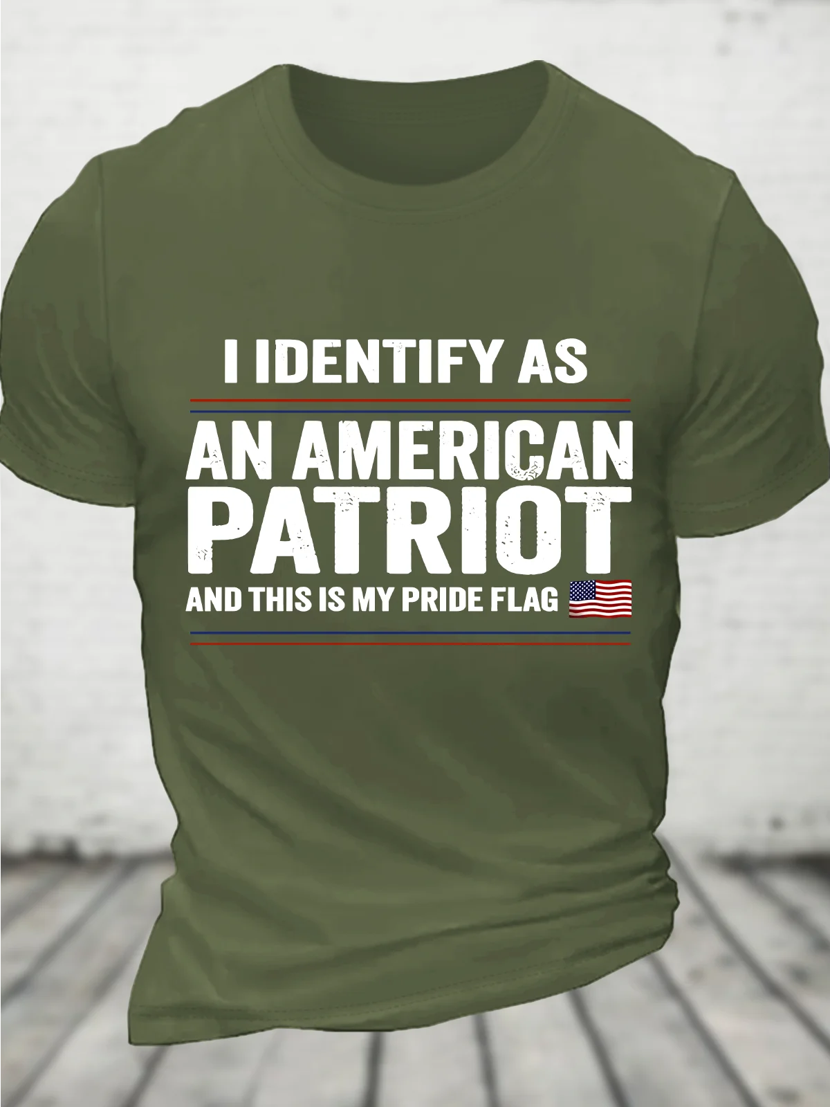 Identify As An American, No Identity Politics Cotton T-Shirt