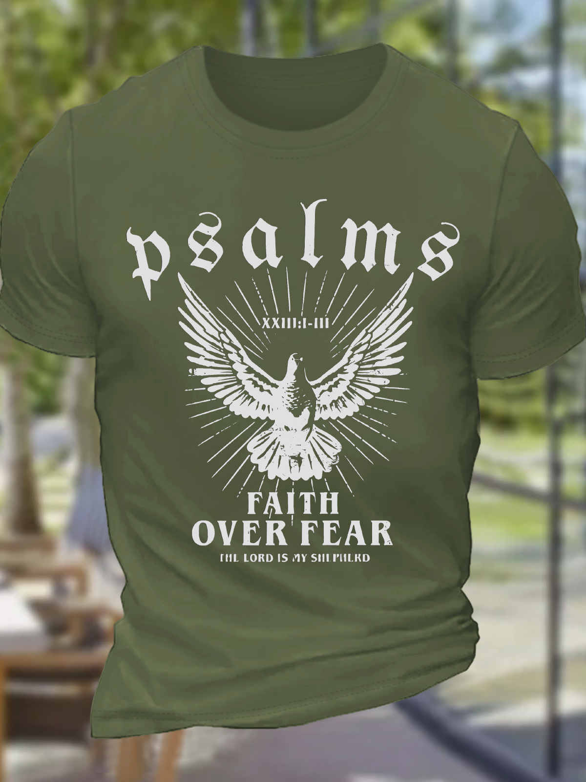 Faith Over Fear Christian Cotton T-Shirt