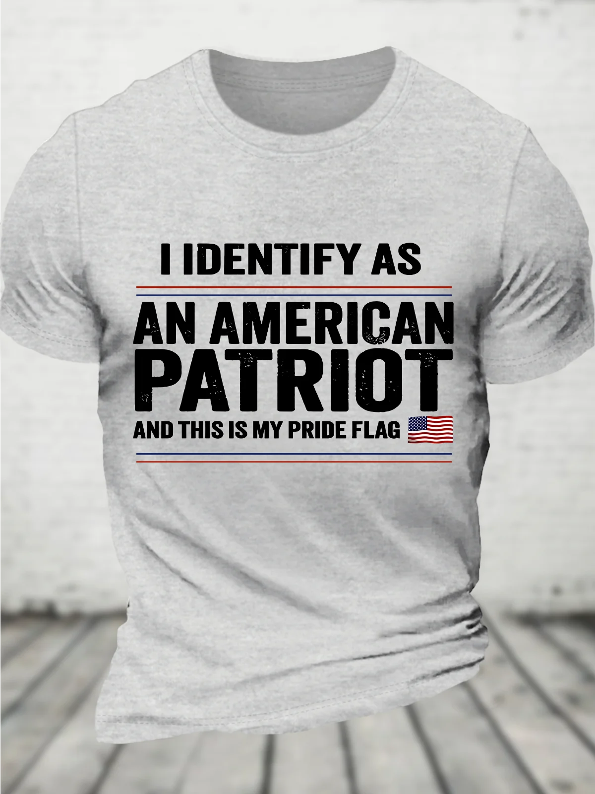 Identify As An American, No Identity Politics Cotton T-Shirt