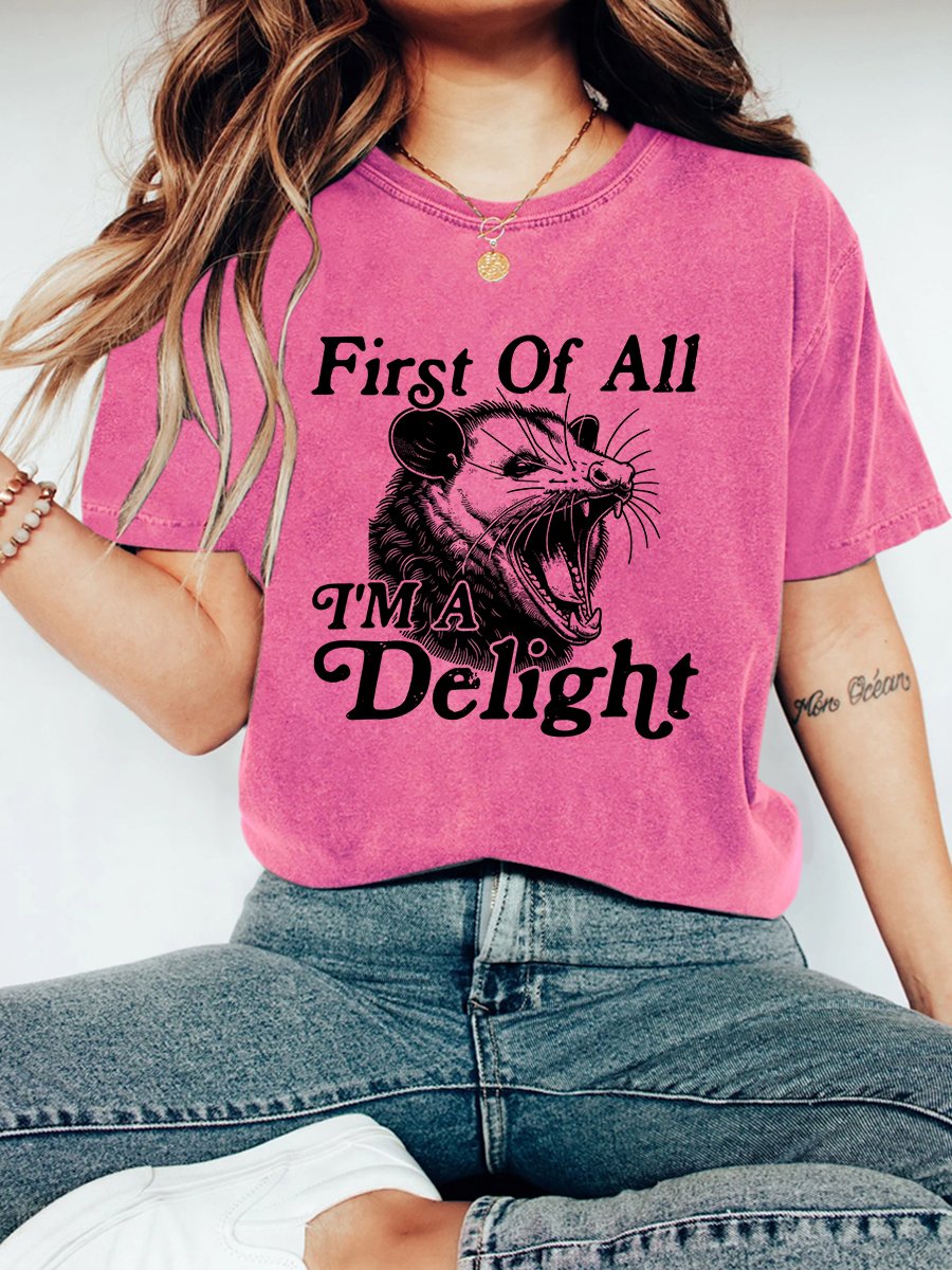 First of All I'm a Delight Vintage Distressed Shirt