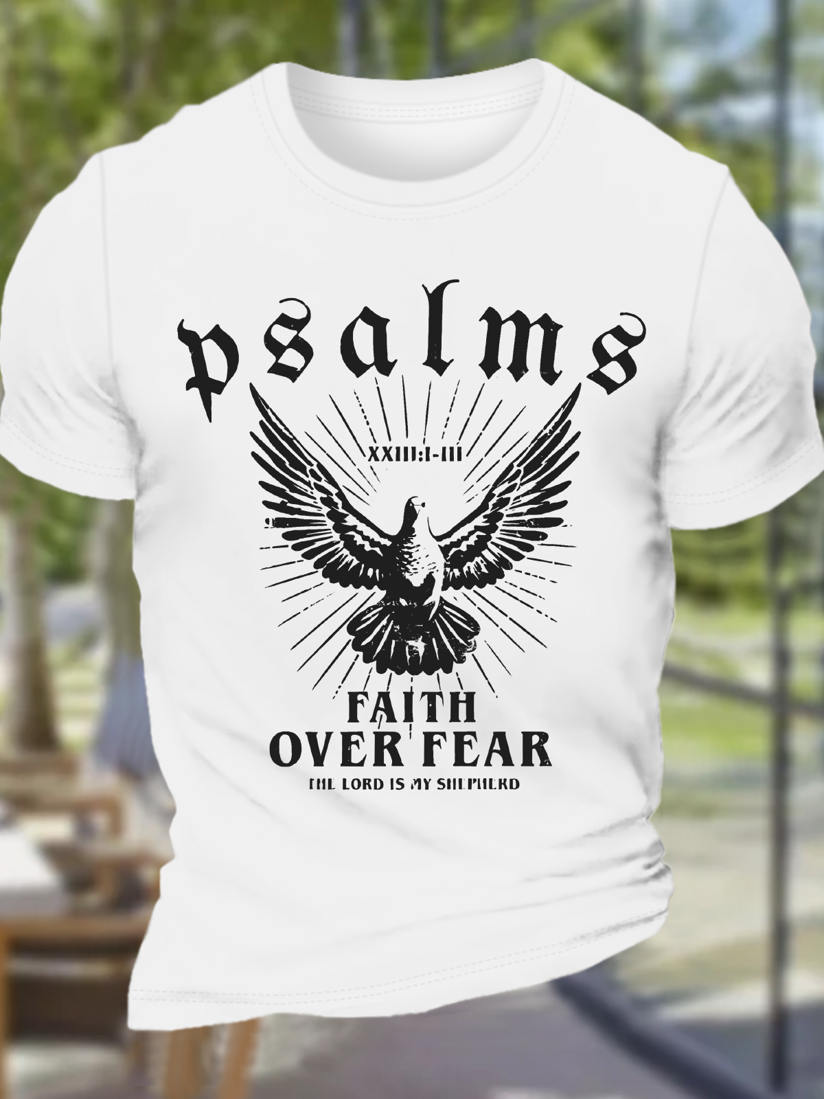 Faith Over Fear Christian Cotton T-Shirt