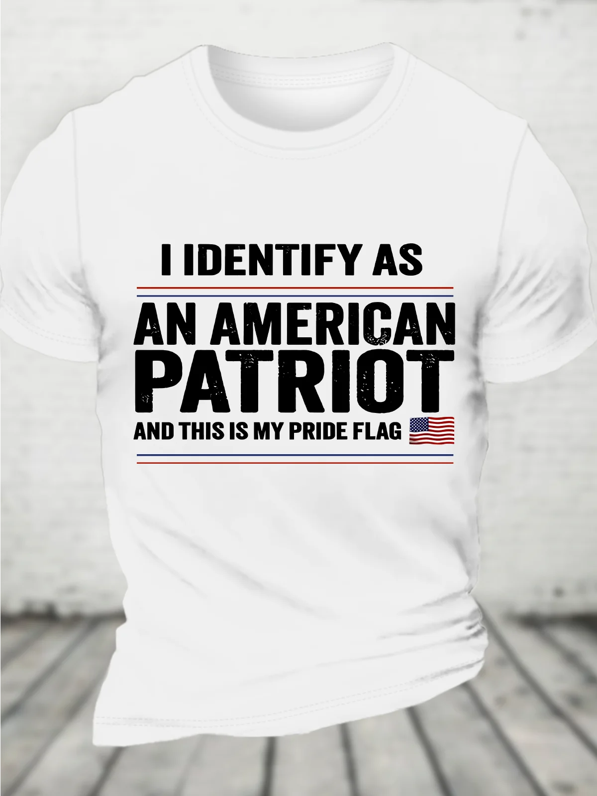 Identify As An American, No Identity Politics Cotton T-Shirt