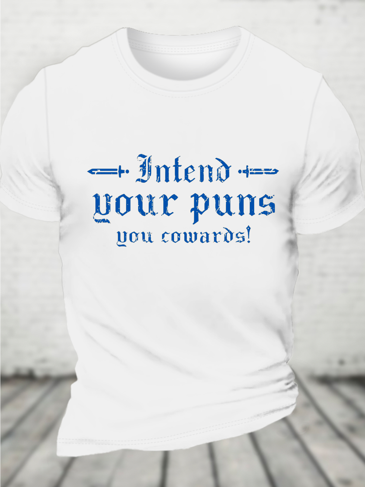 Intend Your Puns You Cotton T-Shirt