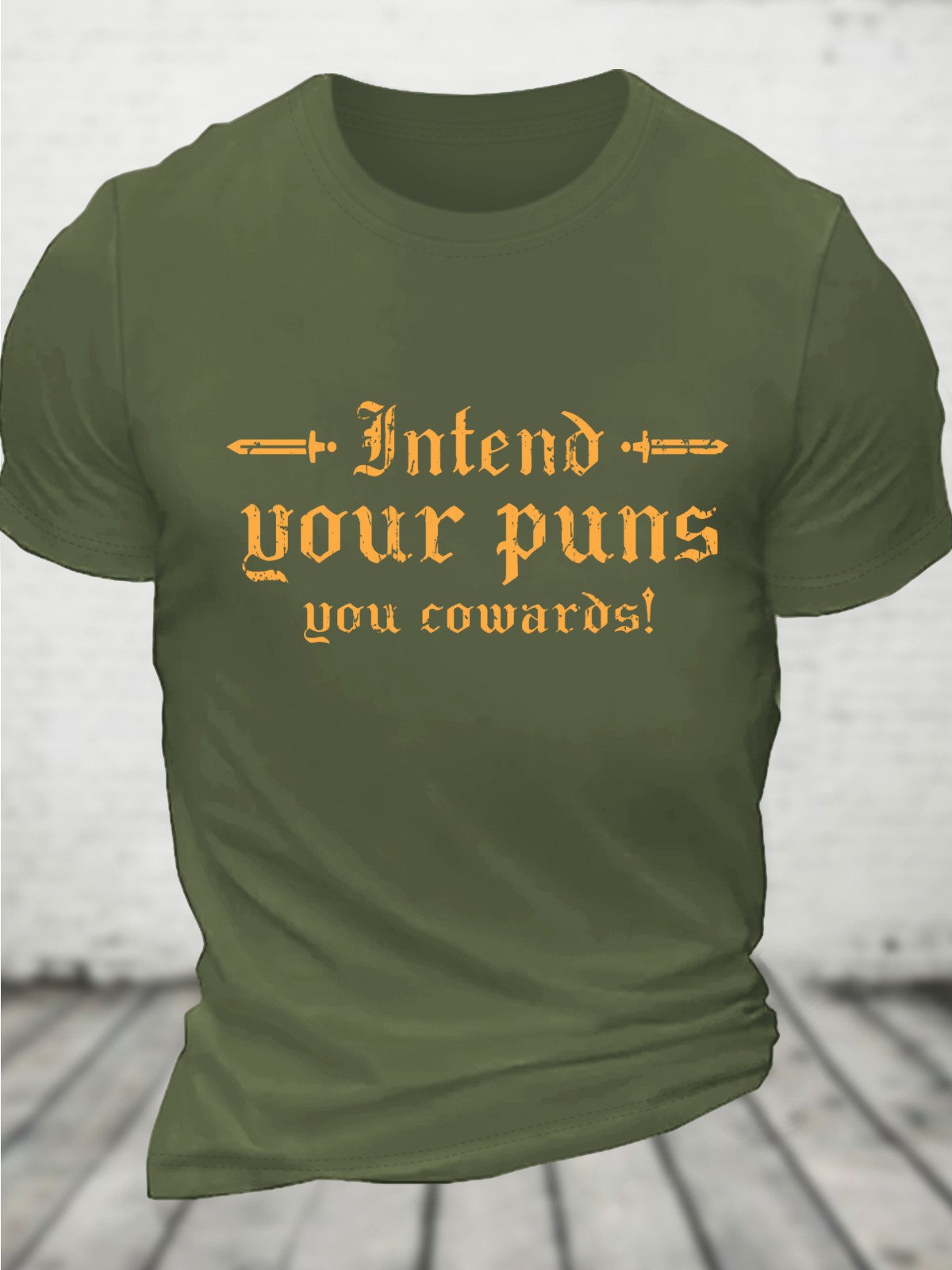 Intend Your Puns You Cotton T-Shirt