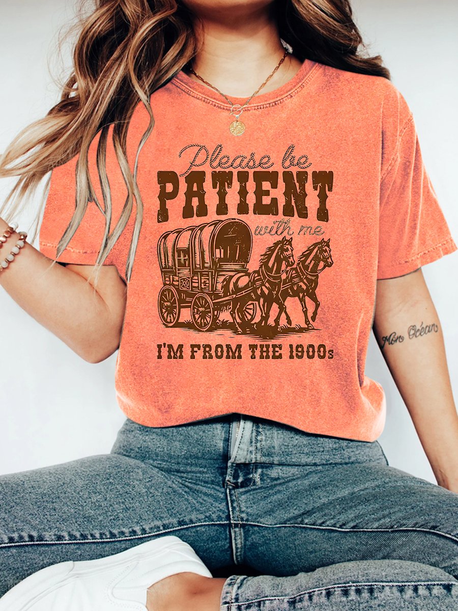 Please Be Patient With Me I'm From The 1900s Vintage Distressed Shirt