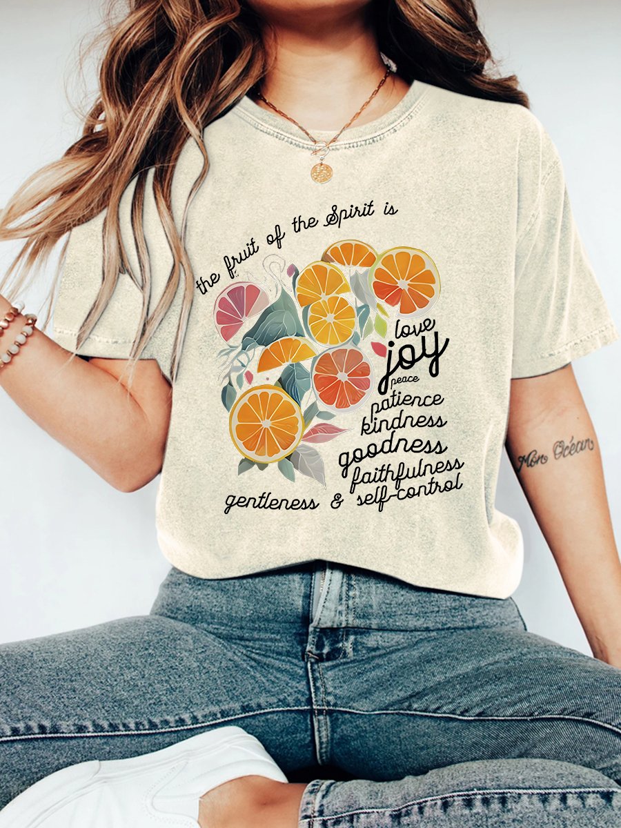 The Fruit Of The Spirit Is Love Christian Vintage Distressed Shirt