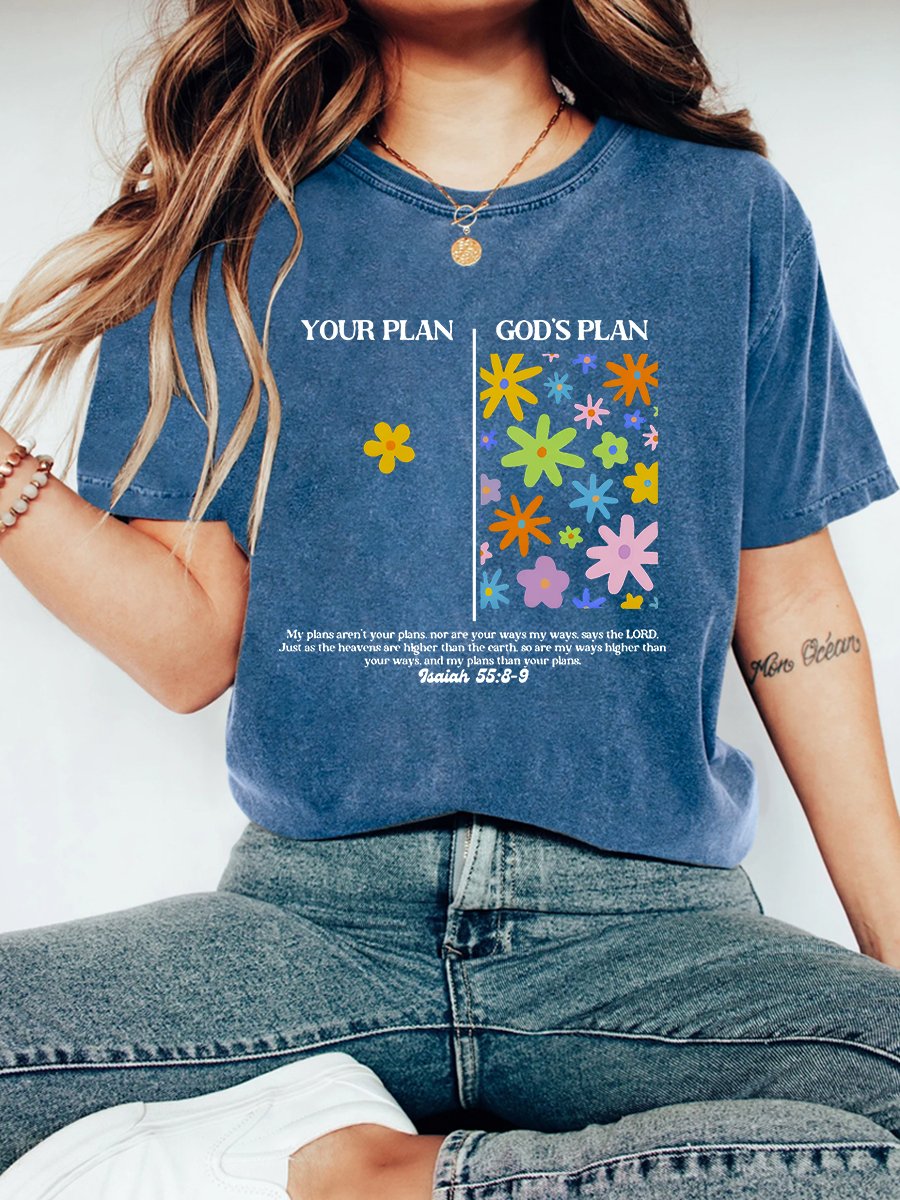 Your Plan And God's Plan Christian Vintage Distressed Shirt