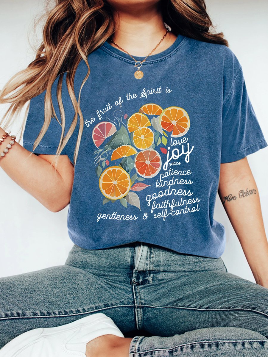 The Fruit Of The Spirit Is Love Christian Vintage Distressed Shirt