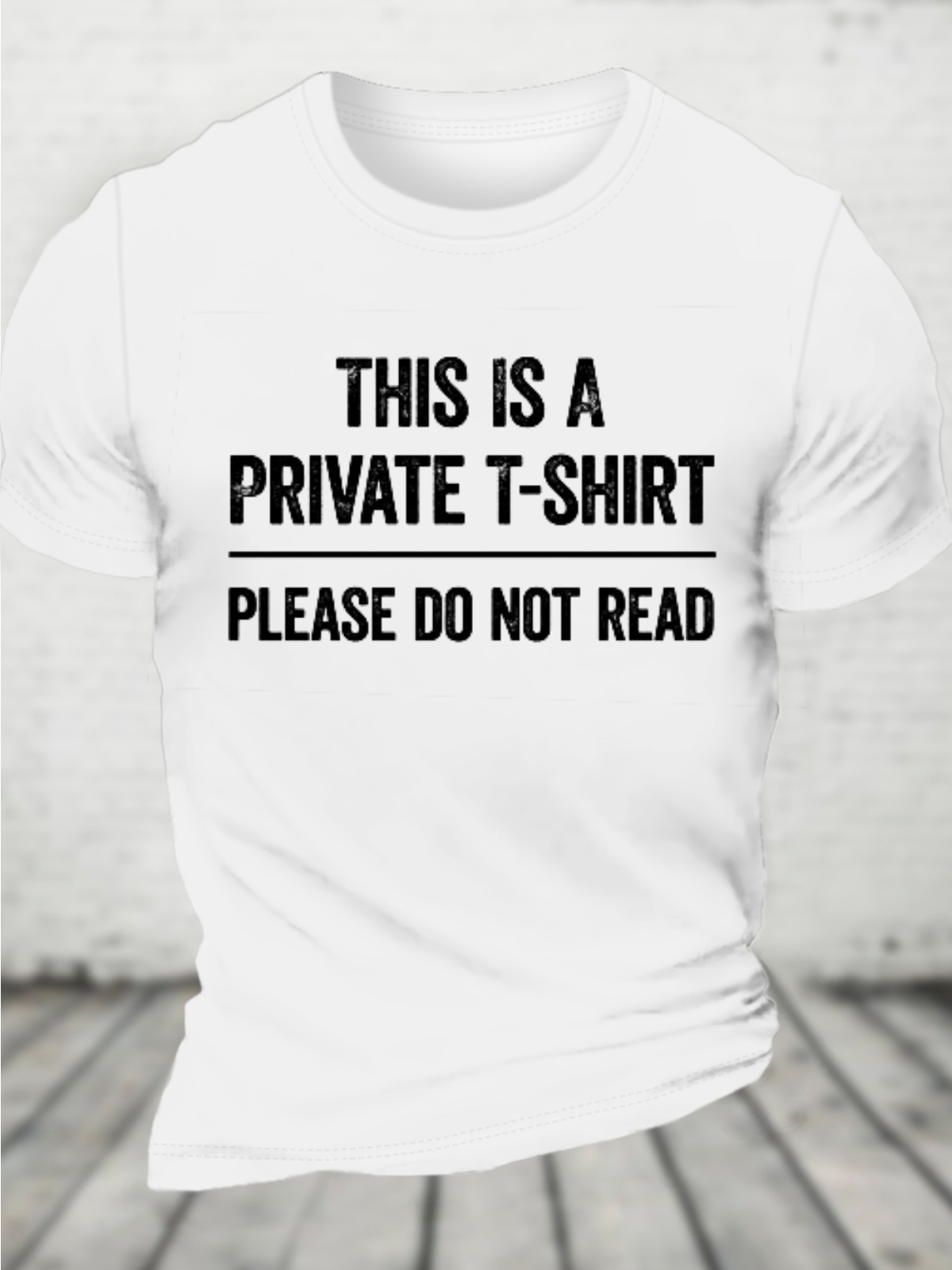 This Is A Private Cotton T-Shirt