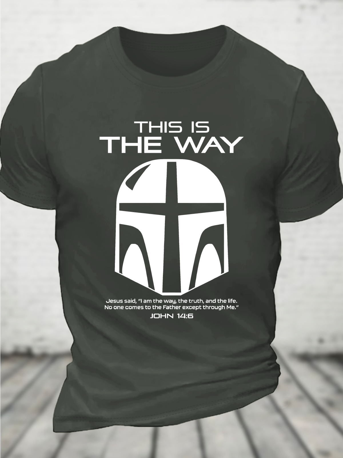 This Is The Way John 14 6 Christian Cotton T-Shirt