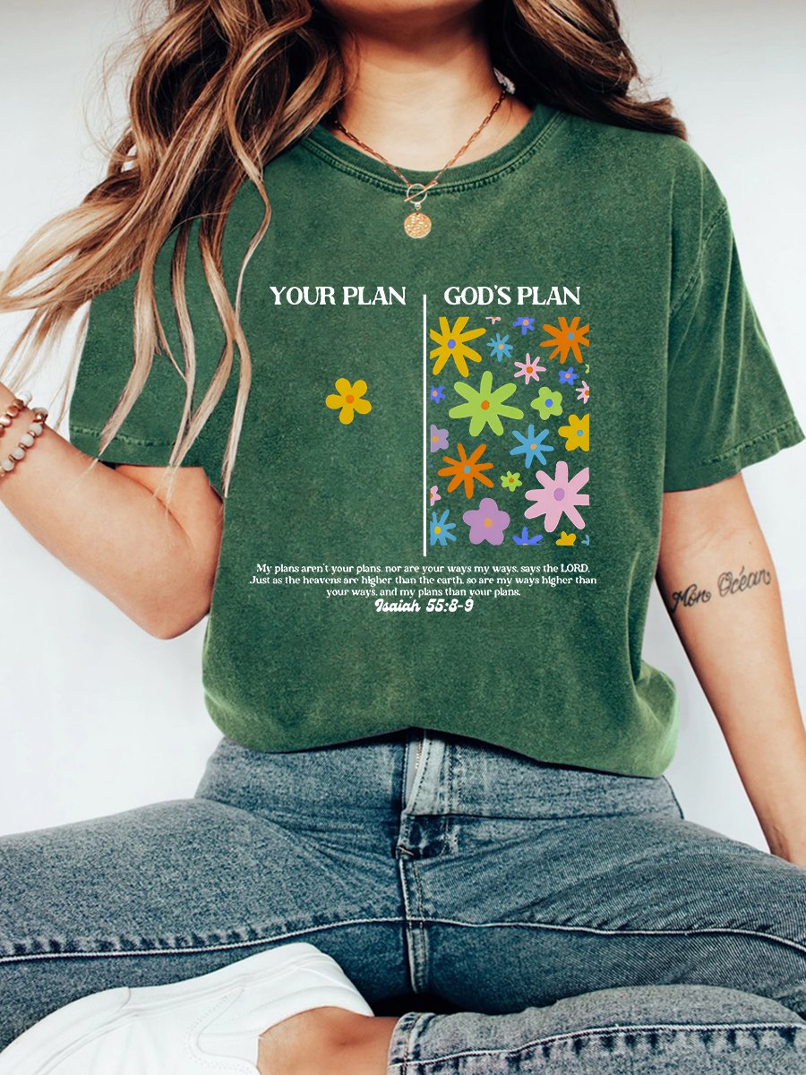 Your Plan And God's Plan Christian Vintage Distressed Shirt