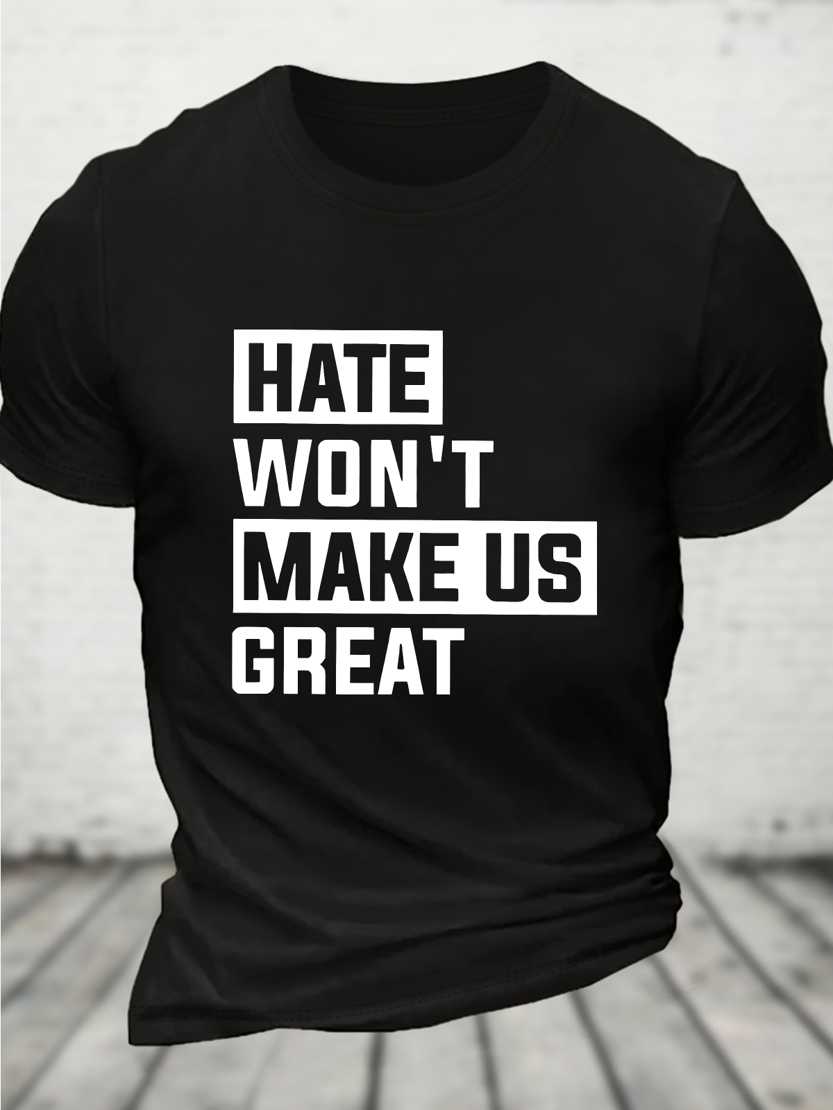 Hate Won't Make Us Great Cotton T-Shirt