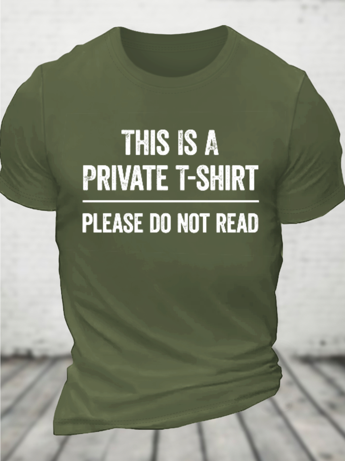 This Is A Private Cotton T-Shirt