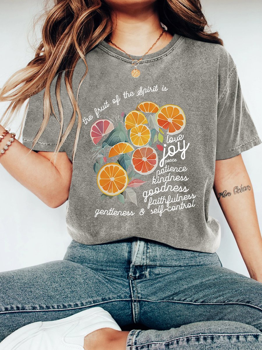 The Fruit Of The Spirit Is Love Christian Vintage Distressed Shirt