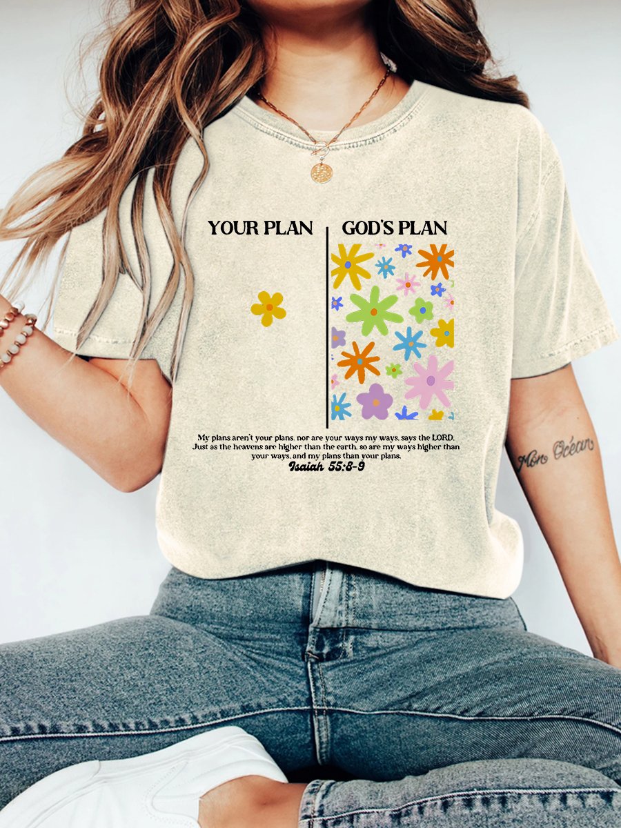 Your Plan And God's Plan Christian Vintage Distressed Shirt