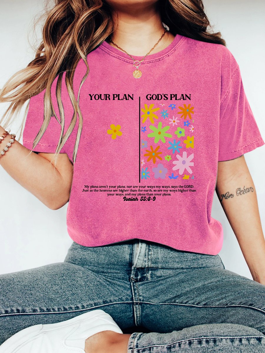 Your Plan And God's Plan Christian Vintage Distressed Shirt