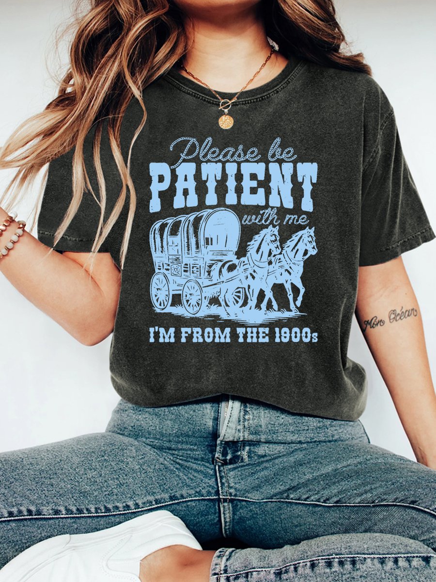 Please Be Patient With Me I'm From The 1900s Vintage Distressed Shirt