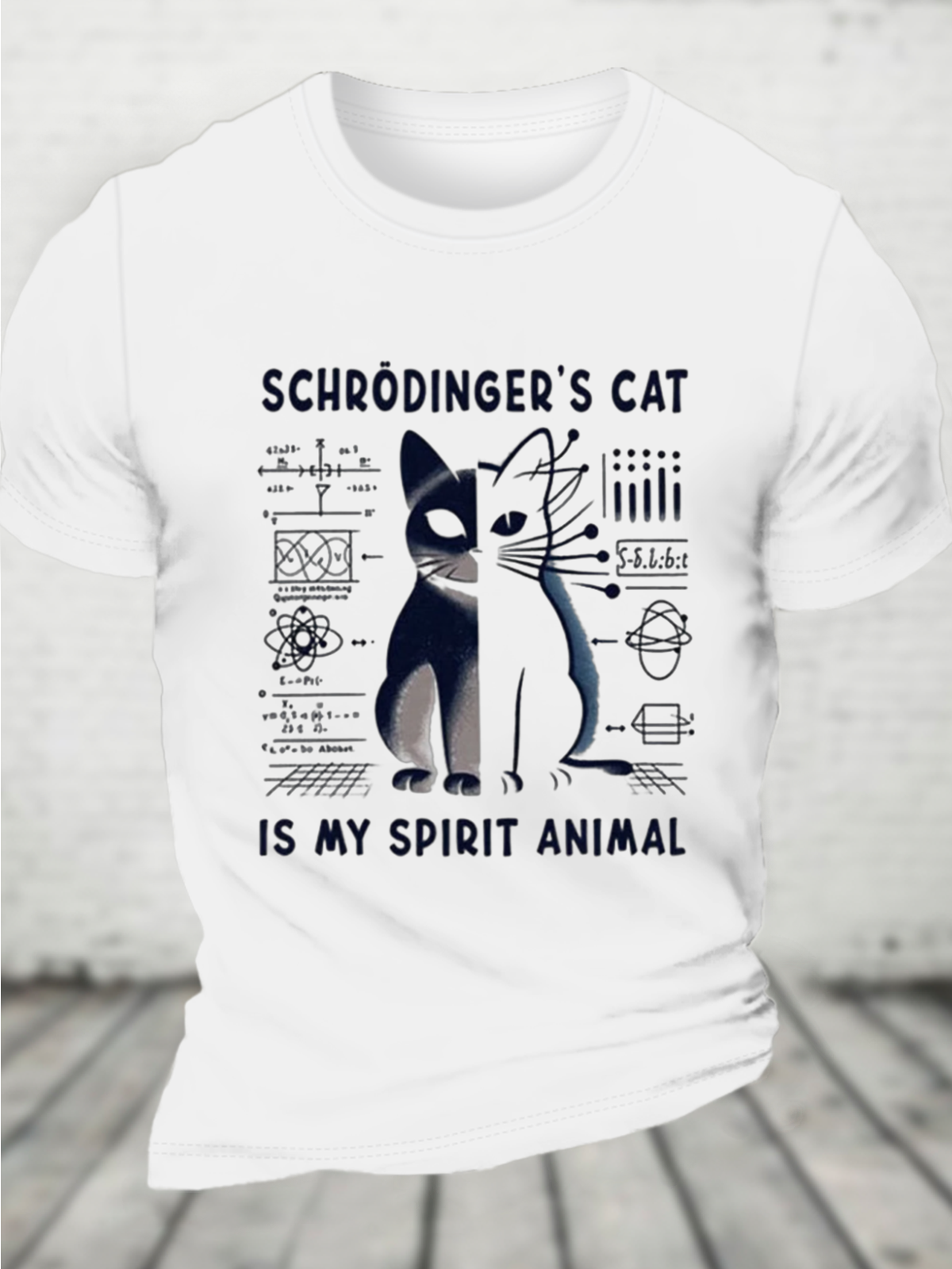 Schrodinger's Сat Cotton T-Shirt