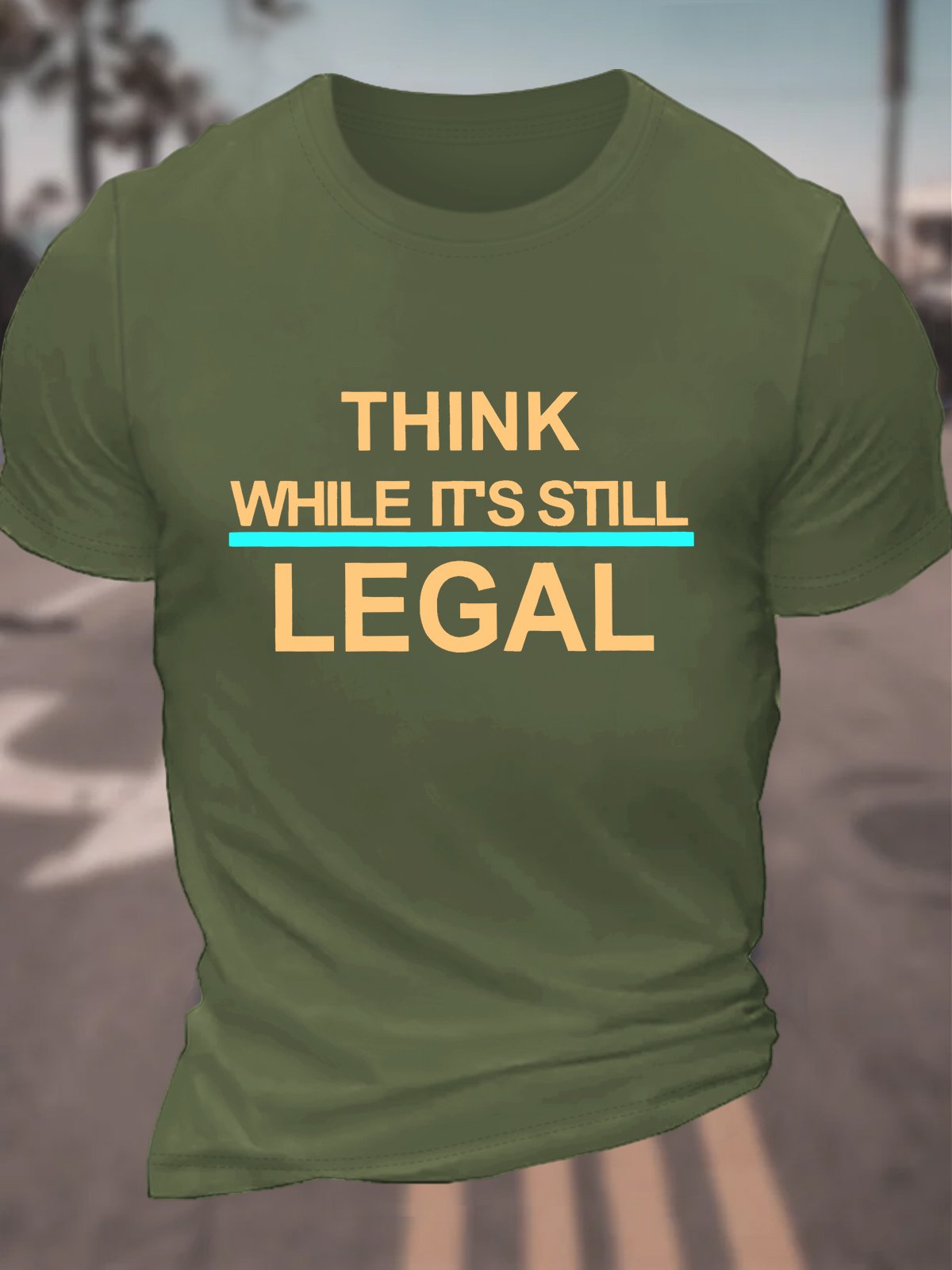 Think While Its Still Legal Feminism Classic T-Shirt Cotton T-shirt