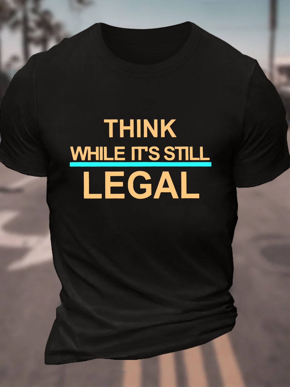 Think While Its Still Legal Feminism Classic T-Shirt Cotton T-shirt