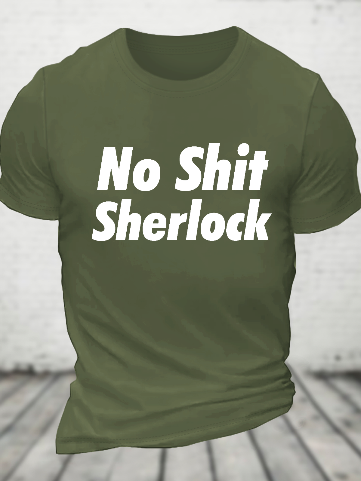 No Shit Sherlock Cotton T-Shirt