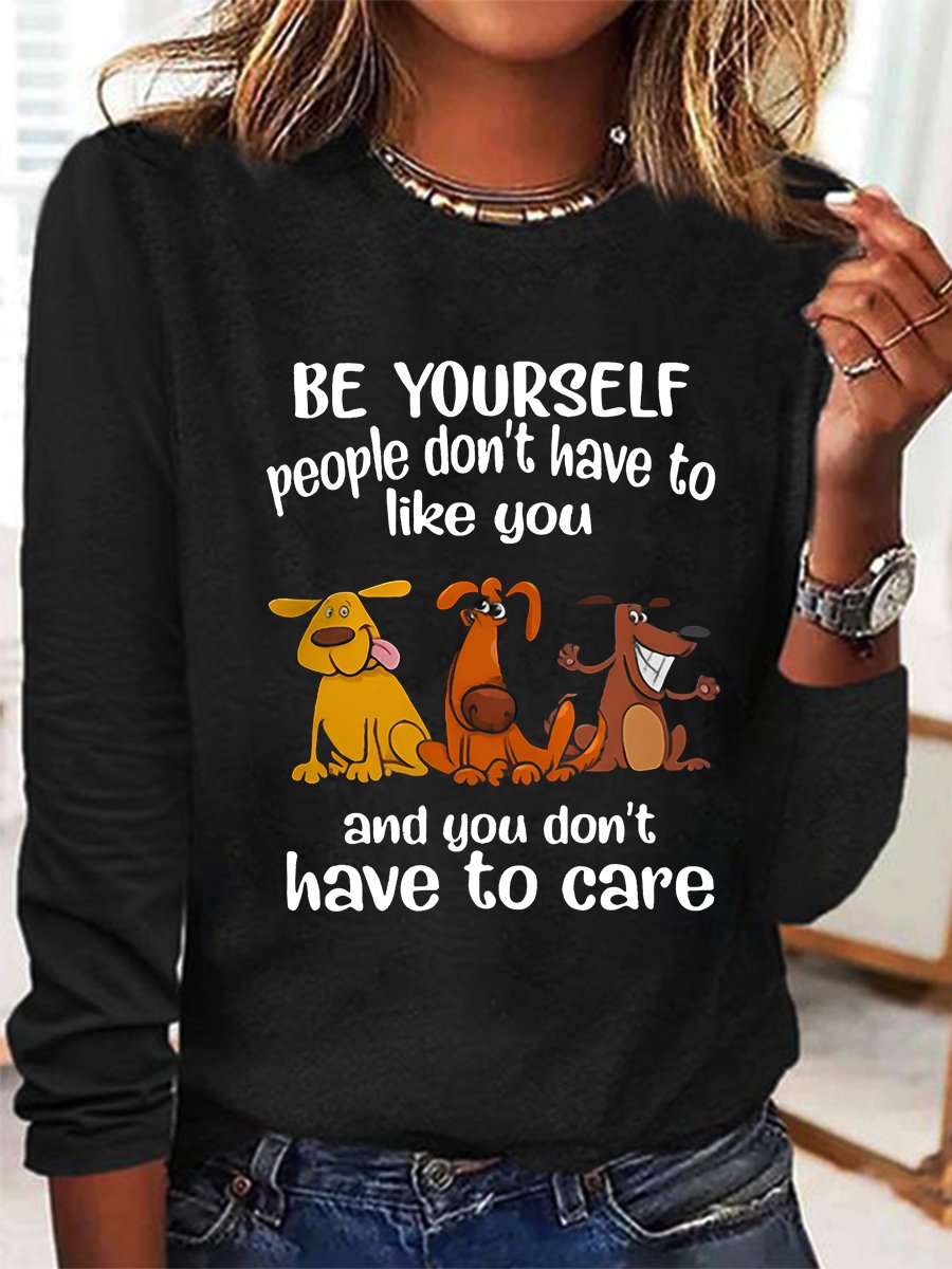 Be yourself Casual Long Sleeve Shirt