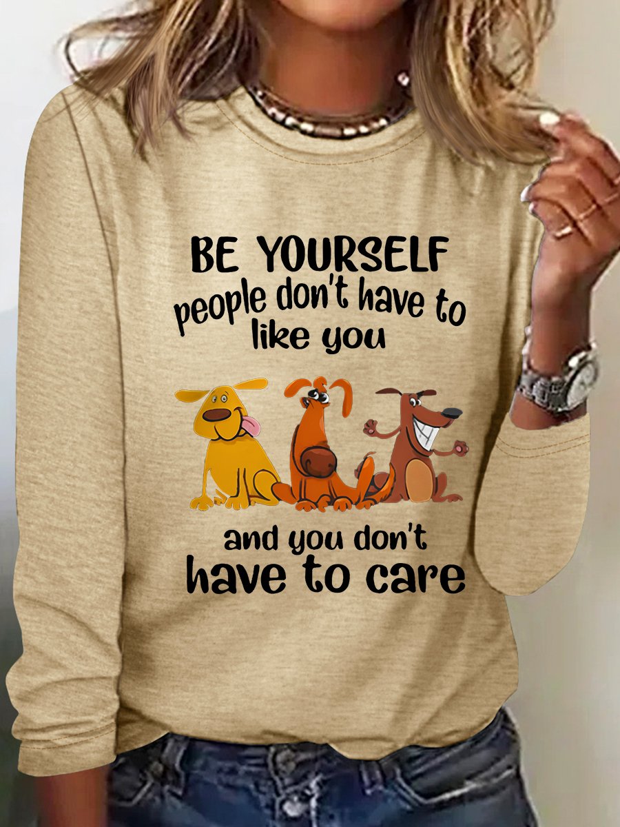 Be yourself Casual Long Sleeve Shirt