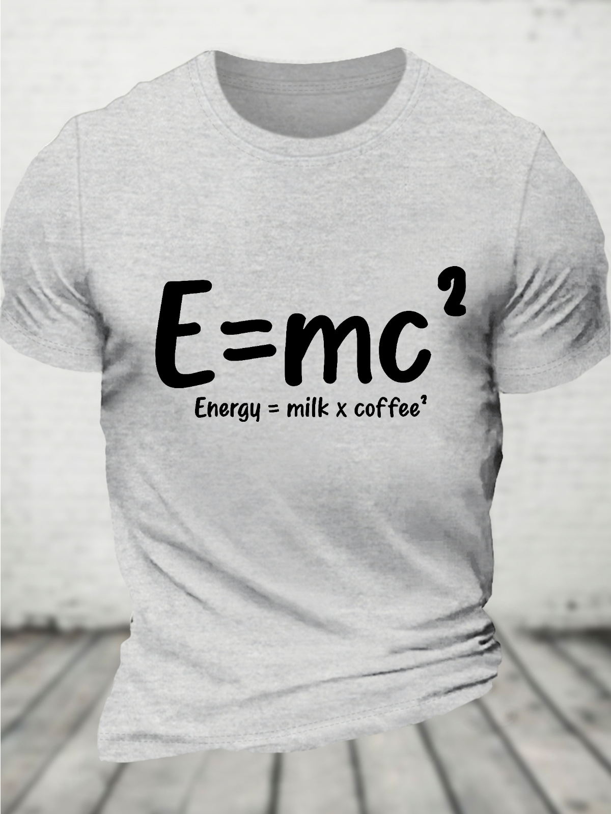 Energy = Milk Coffee² Cotton T-Shirt