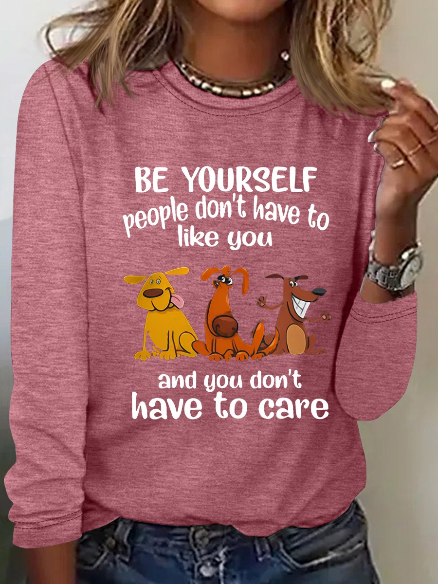 Be yourself Casual Long Sleeve Shirt