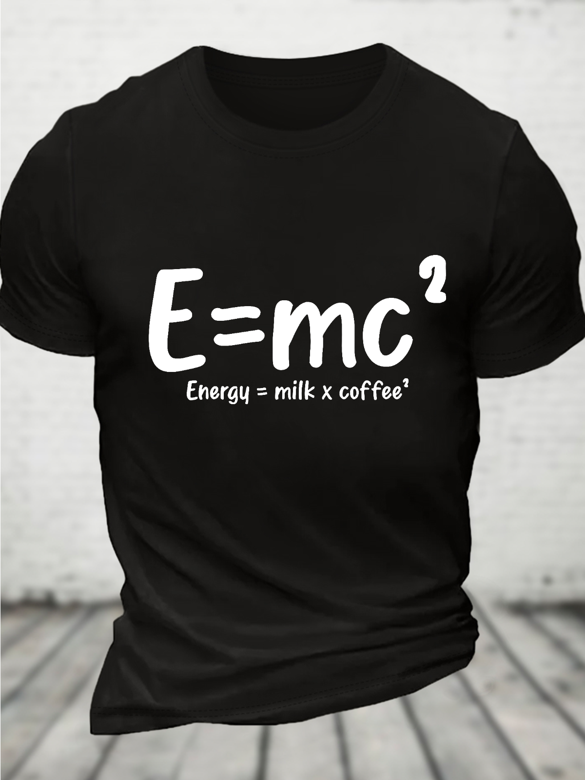 Energy = Milk Coffee² Cotton T-Shirt