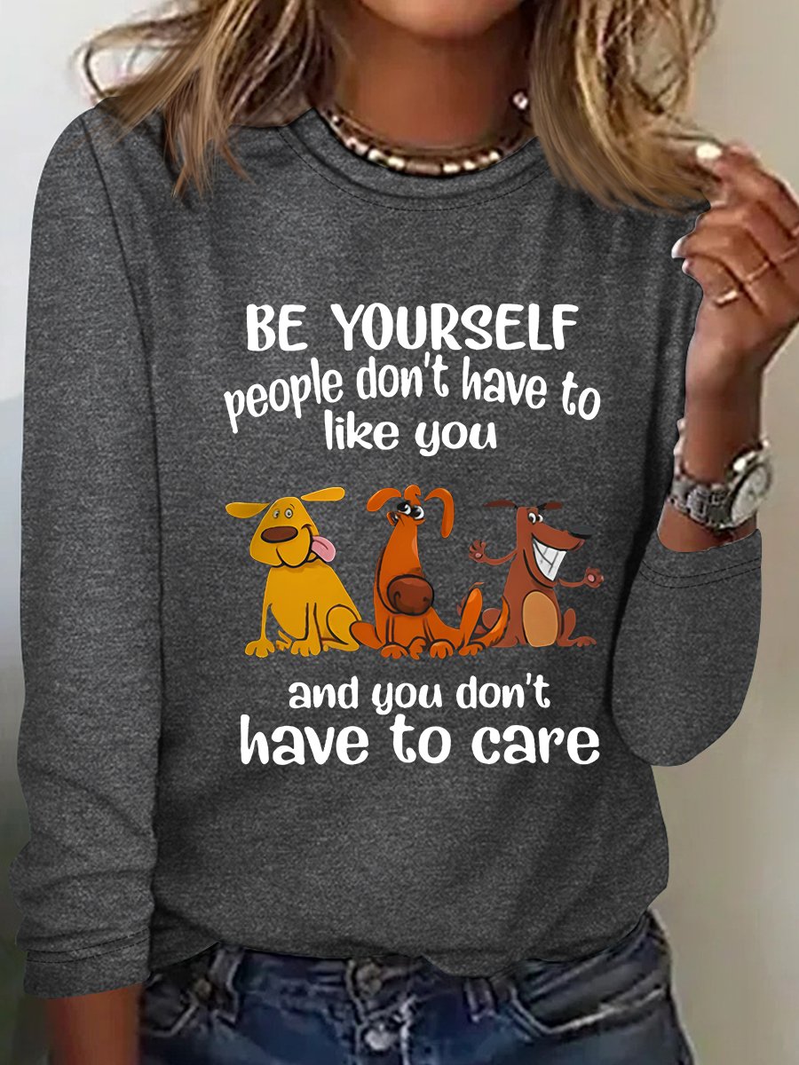 Be yourself Casual Long Sleeve Shirt