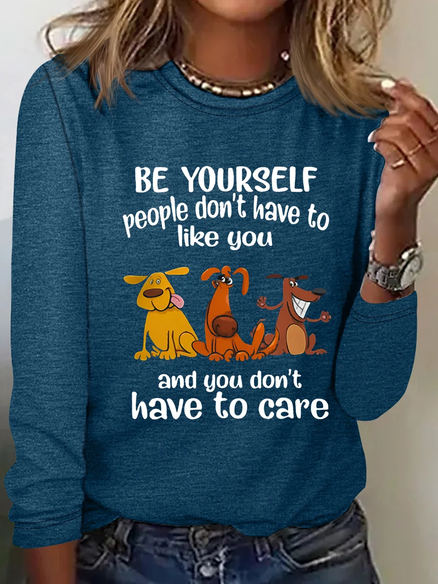 Be yourself Casual Long Sleeve Shirt