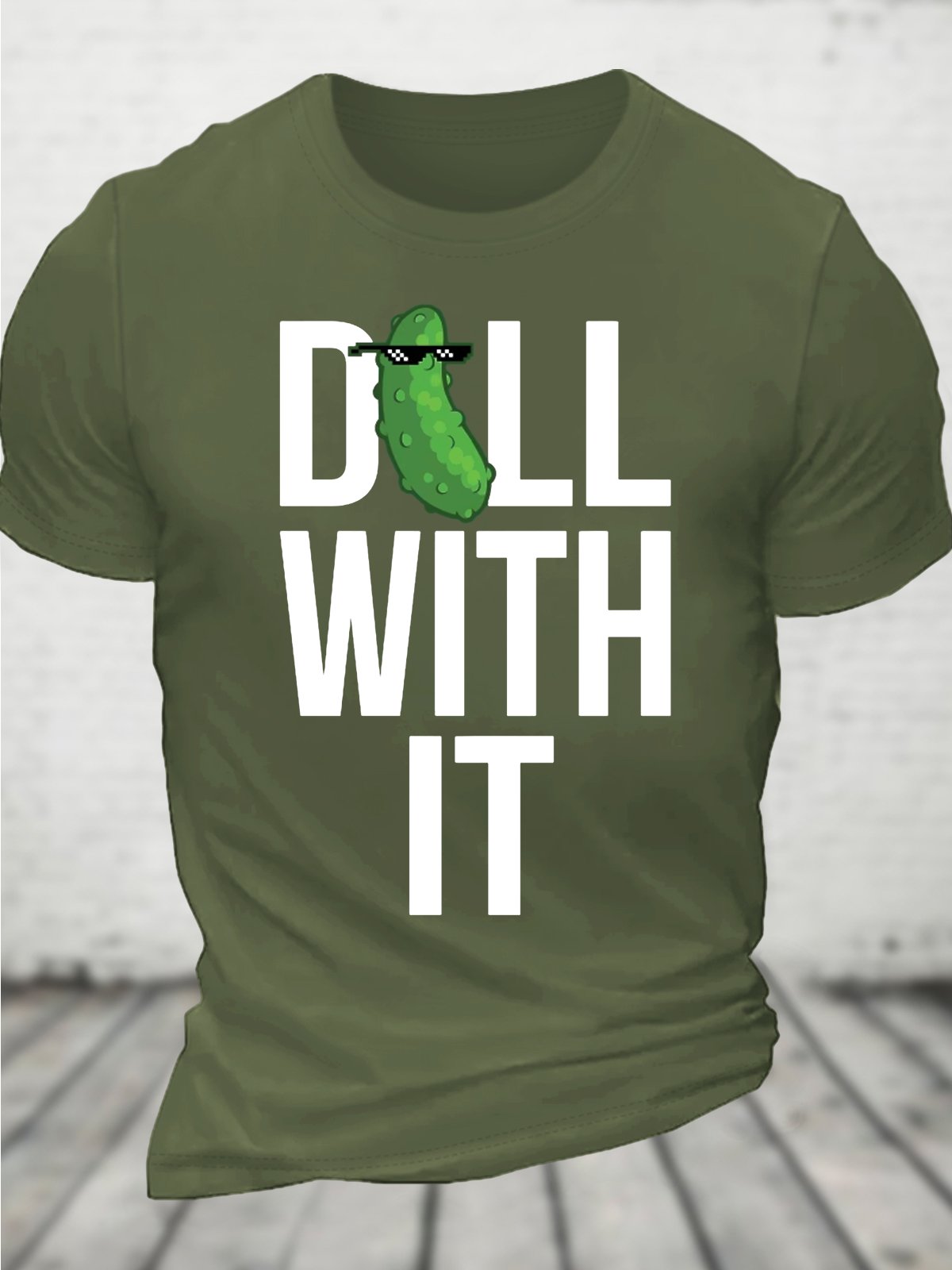 Dill With It Cotton T-shirt