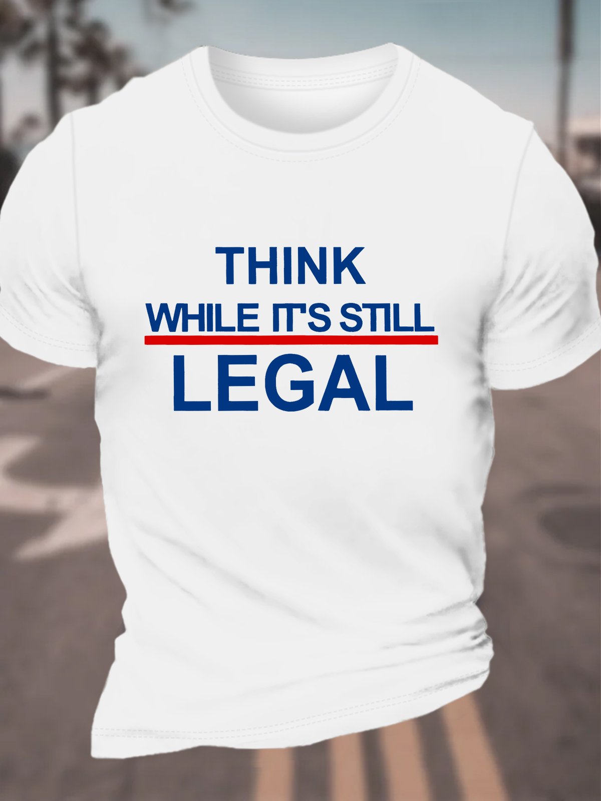 Think While Its Still Legal Feminism Classic T-Shirt Cotton T-shirt