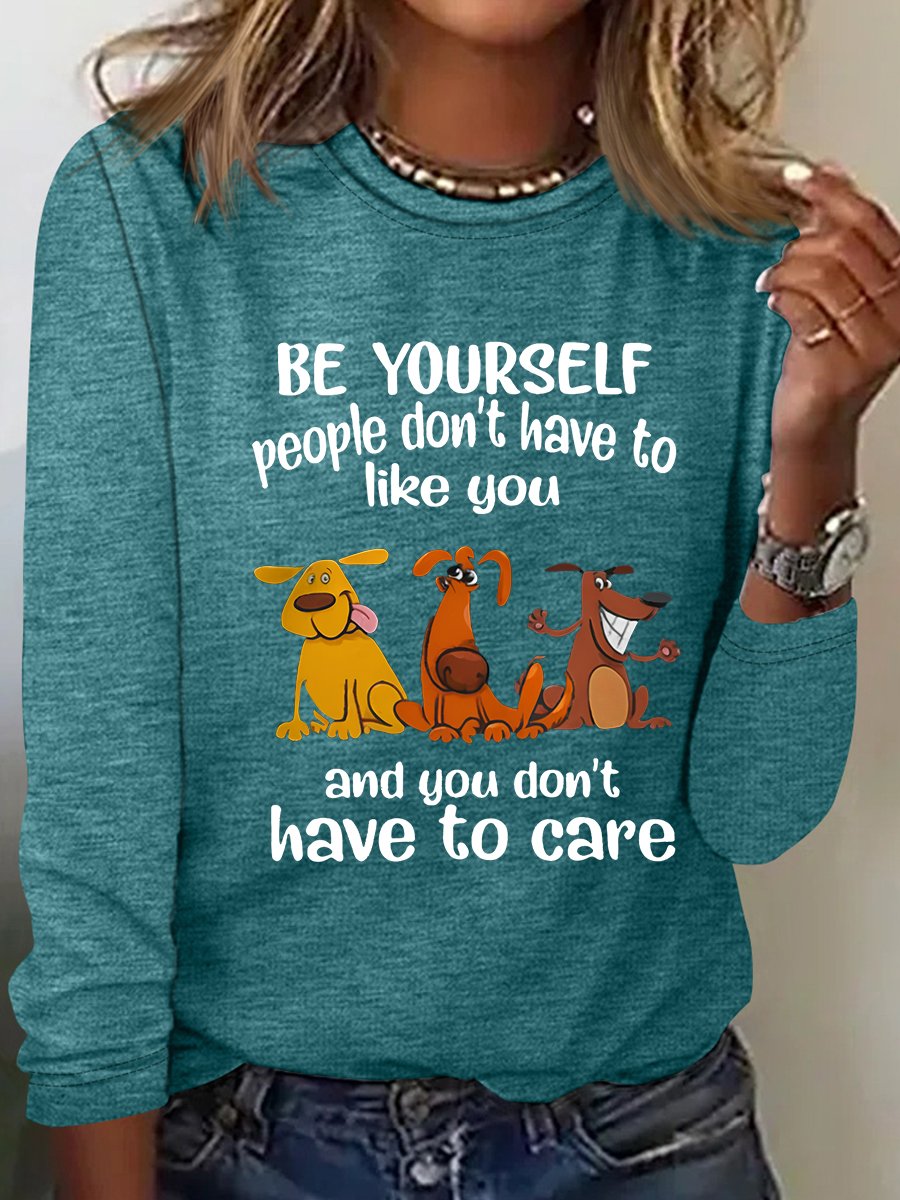 Be yourself Casual Long Sleeve Shirt