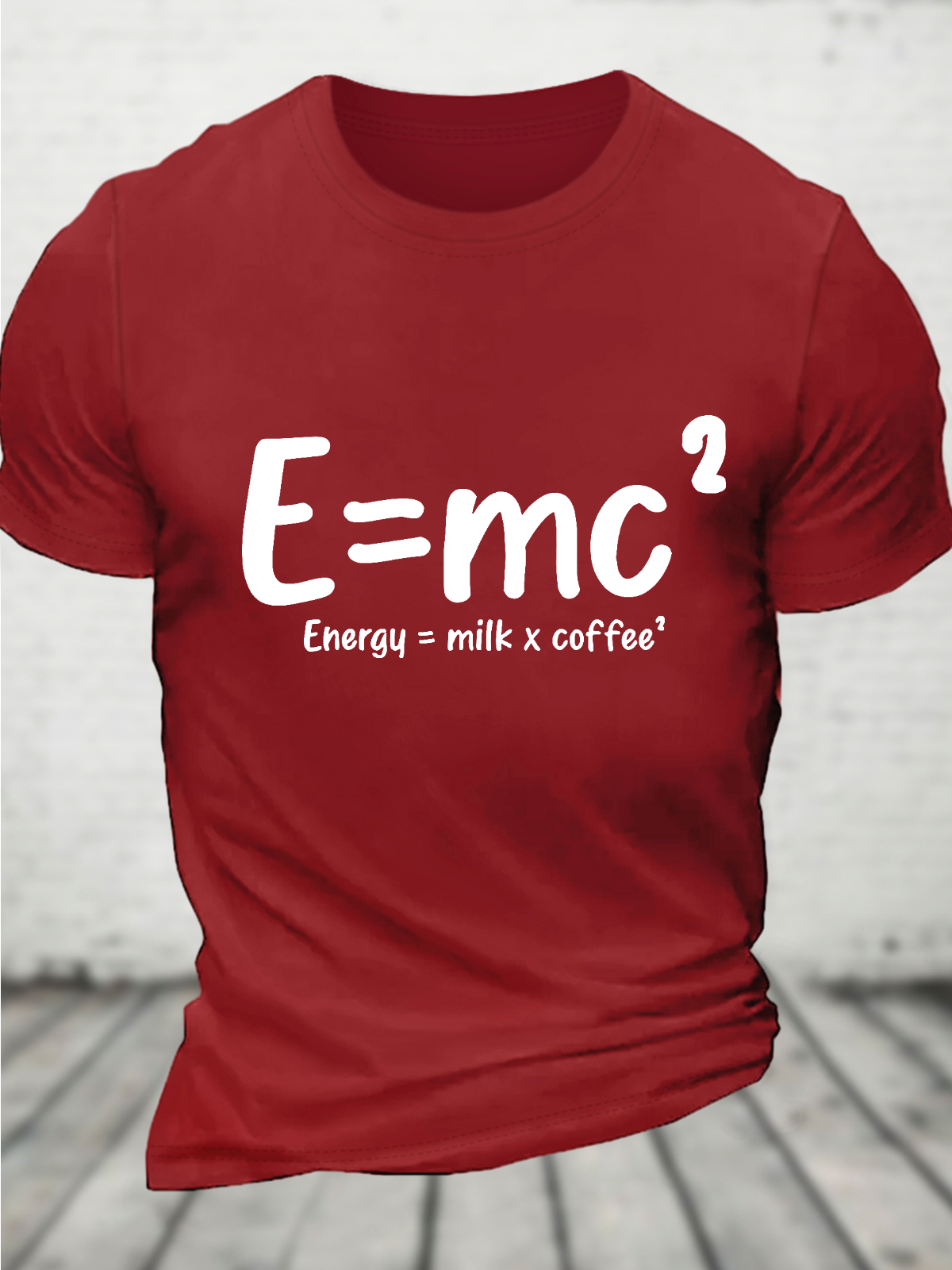 Energy = Milk Coffee² Cotton T-Shirt