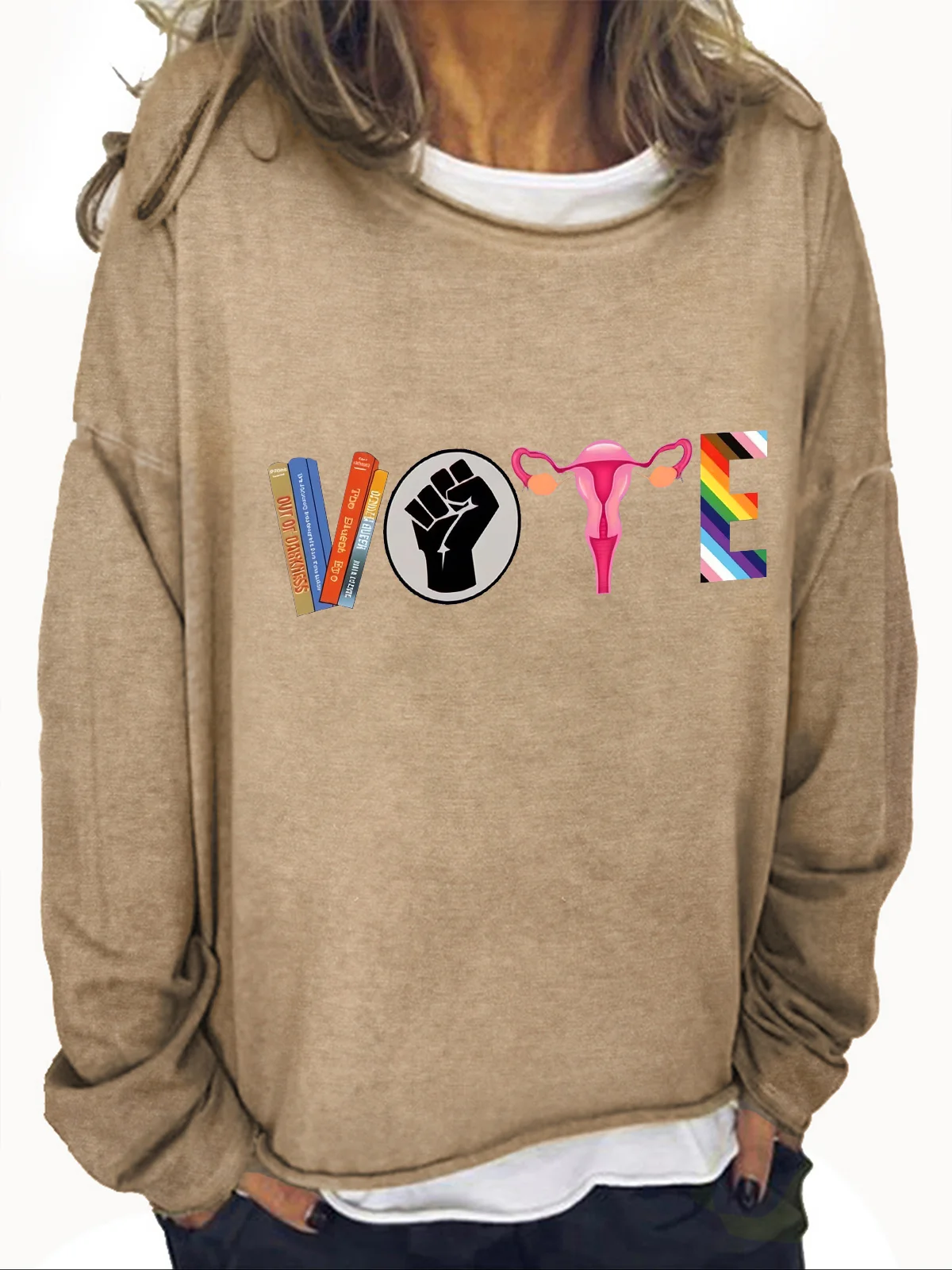 Vote Banned Books Casual Sweatshirt