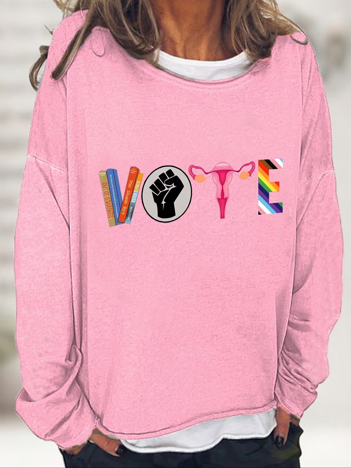 Vote Banned Books Casual Sweatshirt